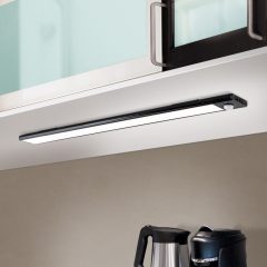   NORMAN modern LED fürdőszobai tükörmegvilágító , fekete, 130lm