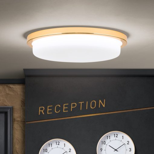 LEROX modern LED mennyezeti lámpa , arany, 2100lm