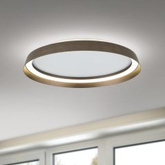 MANTA modern CCT LED mennyezeti lámpa , bronz, 2400lm